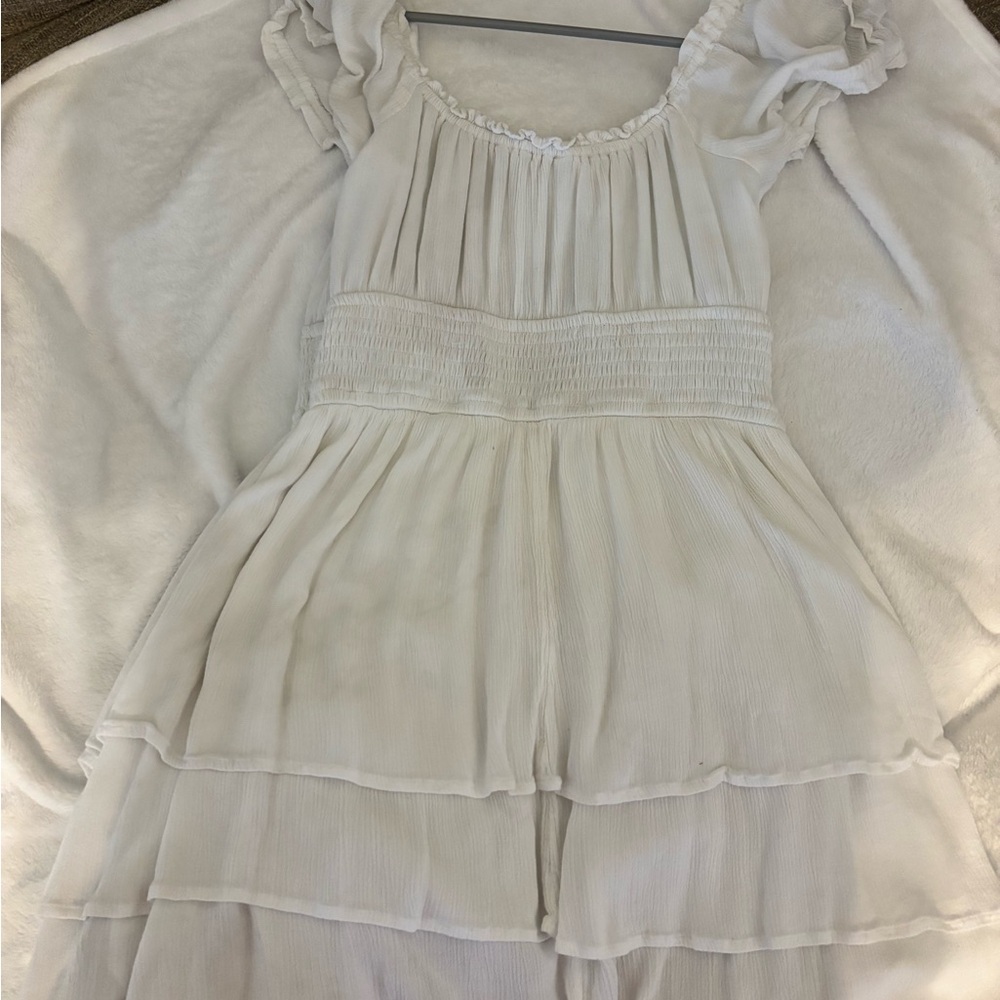 Hollister White tiered skort Dress